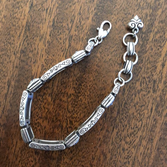 Retired Brighton MARRAKESH silver bar bracelet - Picture 8 of 11